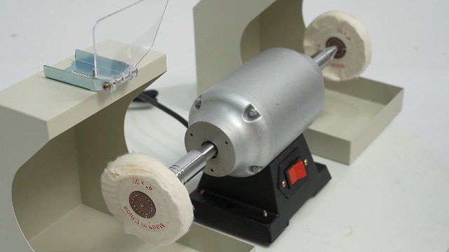 Dental Polishing Lathe Machine - 110V 550W Bench Buffer Polisher For Lab, Jewelry, Casting