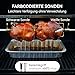 BFOUR Fleischthermometer Kabelloses mit 2 Sonden,Bluetooth Grillthermometer mit Smart Base, LCD-Display, APP-Steuerung, Bratenthermometer digital für Ofen, Grill,Räucherofen,Upgrade Ver.