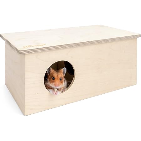 Niteangel Birch Chamber-Maze Hamster Hideout - Small Pets Woodland House Habitats Decor for Hamster Mice Gerbils Mouse
