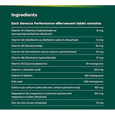 Berocca Orange Effervescent Tablets 45-Count