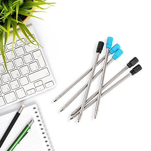Tecunite 7 cm Recharges de Stylo à Bille Noir et Bleu, 20 Pièces – vue 5