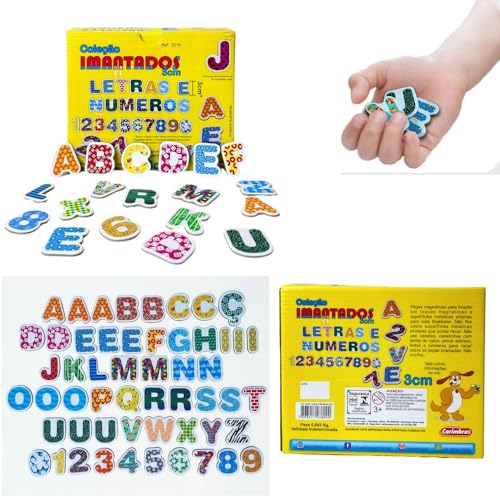 Coleção Alfabeto Imantado, 3 Cm, Carimbras, 5010