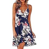 Damen Lange Kleid Chiffon Rüschen mit Tief V-Ausschnitt Blumendruck Sommerkleid Cocktailkleid Partykleid Maxikleid Strandkleid Blusenkleid bodycon kleid damen abendkleider lang elegant Damen Maxikleid Ärmelloses Damen Kurzarm Partykleider Elegant Knielang Kleid V-Ausschnitt Kleider Damen Sommerkleid Lose Casual Kleid Rundkragen Strandkleid Kleider MiniKleid Frauen Sexy Fest V Ausschnitt Langarm Bodycon Kleid Figurbetontes Kleid Knielang