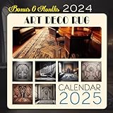  Art Deco Rug Caledar 2025: 18 Months From Jul 2024 to December 2025 for Organizing & Planning Giftable Perfect Gift for Birthday, All Holiday Perfect For Adults and Furniture Lover