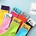 Days of the Week Socks, Monday to Sunday Sports Socks for Men & Women, Breathable Cotton Mid-Tube Casual Stockings