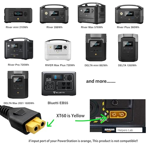 Cabo de carregamento solar conector solar para adaptador XT60 Conecta painel solar para estação de e