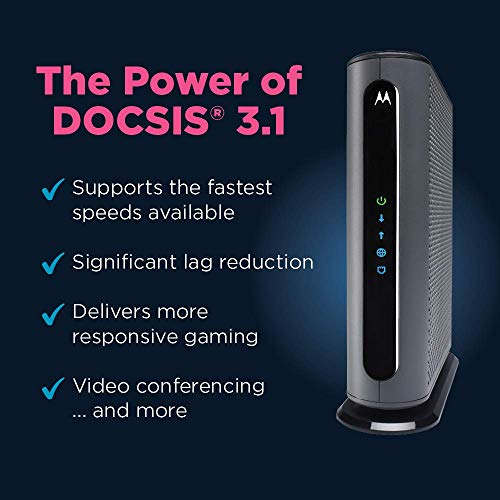 Motorola Mb8611 Docsis 3.1 Cable Modem With 2.5G Ethernet, Approved For Comcast Xfinity (Gigabit), Cox And Charter Spectrum. (Renewed) #TOP2