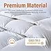 Cosybay Twin Size Feather Comforter Filled with Feather & Down - All Season White Twin Duvet Insert- Luxurious Hotel Bedding Comforters with Cotton Cover - Twin/Twin XL 68 x 90 Inch