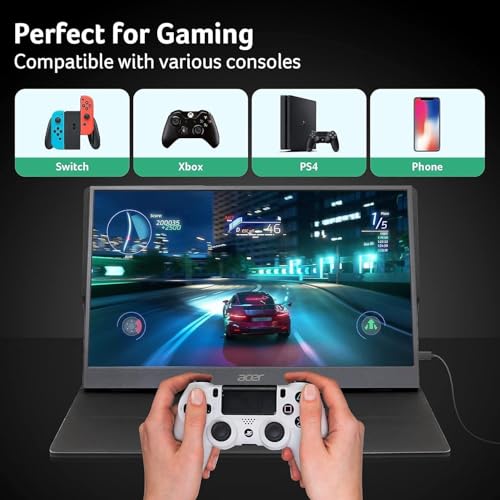 Acer PM161Q Bbmiuux 15.6" Full HD (1920 x 1080) Widescreen Portable IPS Display | AMD FreeSync Technology | 4ms (G to G) | 2 Speakers | USB Type-C Cable and Mini HDMI Cable by Acer - Image 3