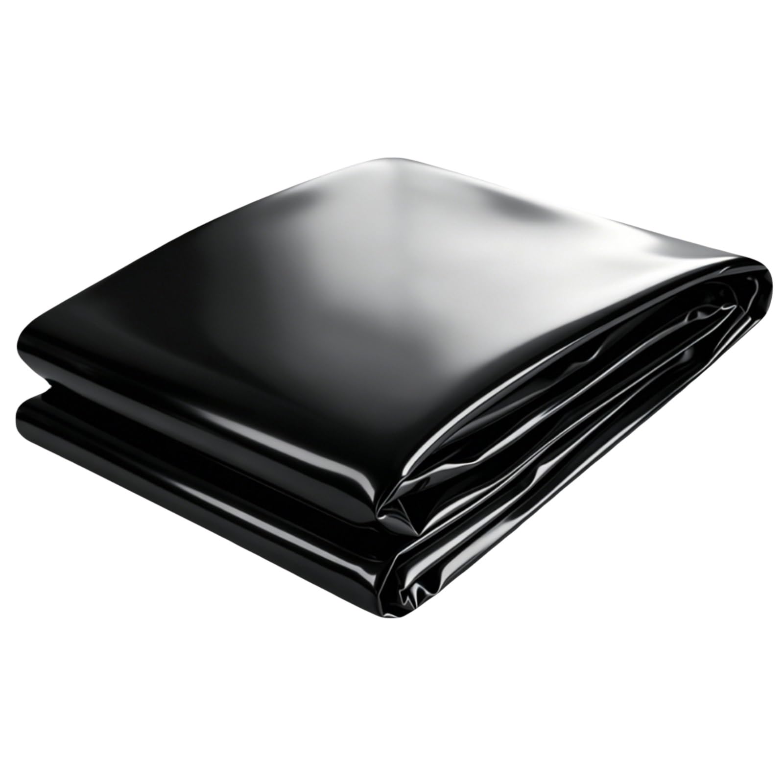 0.13mm Pond Liner for Courtyard Black HDPE Waterproof Tarpaulin Easy to Cut Flexible Underlayment Shield for Koi Ponds Aquaculture(3x5m(9.8x16.4ft))