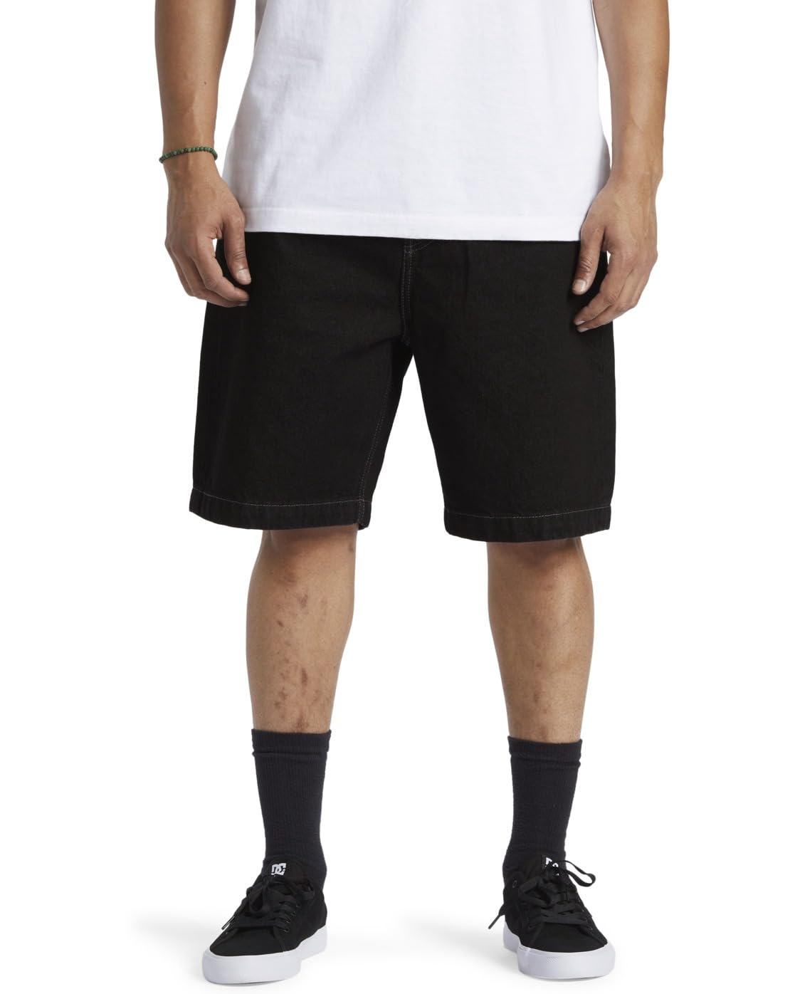 Dc Shoes Men's Black Tint Worker Baggy 19.5" - Worker Denim Shorts For - Worker Denim Shorts - Black