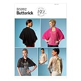 BUTTERICK PATTERNS B5992 Misses' Jacket Sewing Template, Size Y