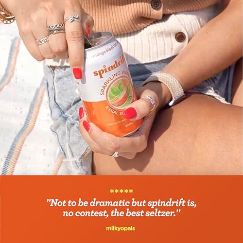 Spindrift Mango Black Tea Can 12 Ounce (Pack of 24) - Thumbnail 6