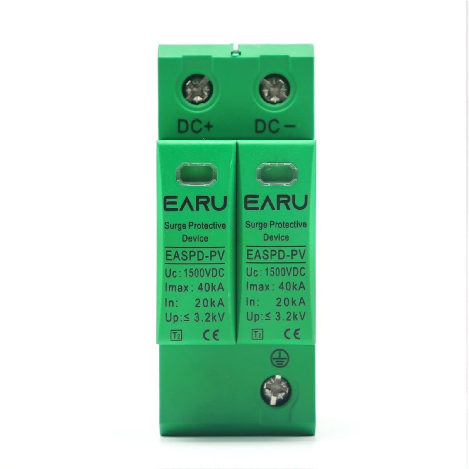Parafoudre 800V DC 2P pour rail Din photovoltaïque extérieur 10 pièces