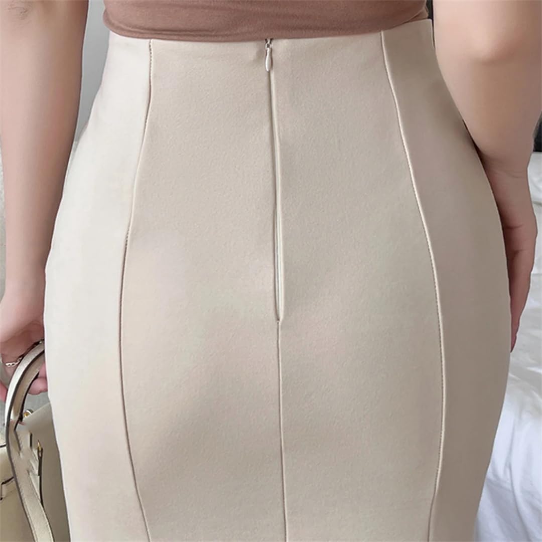 Bodycon Gonne a Vita Alta Sirena Donne Pacchetto Perline Hip Midi Gonne Lunghe Femminile