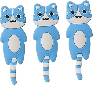 ULTECHNOVO Clothes Rack 3 pcs Magnetic Hooks Keychain Hook Animal Coat Hooks Fridge Sticker Clothes Hook Key Chain Towel Clothes Hanger
