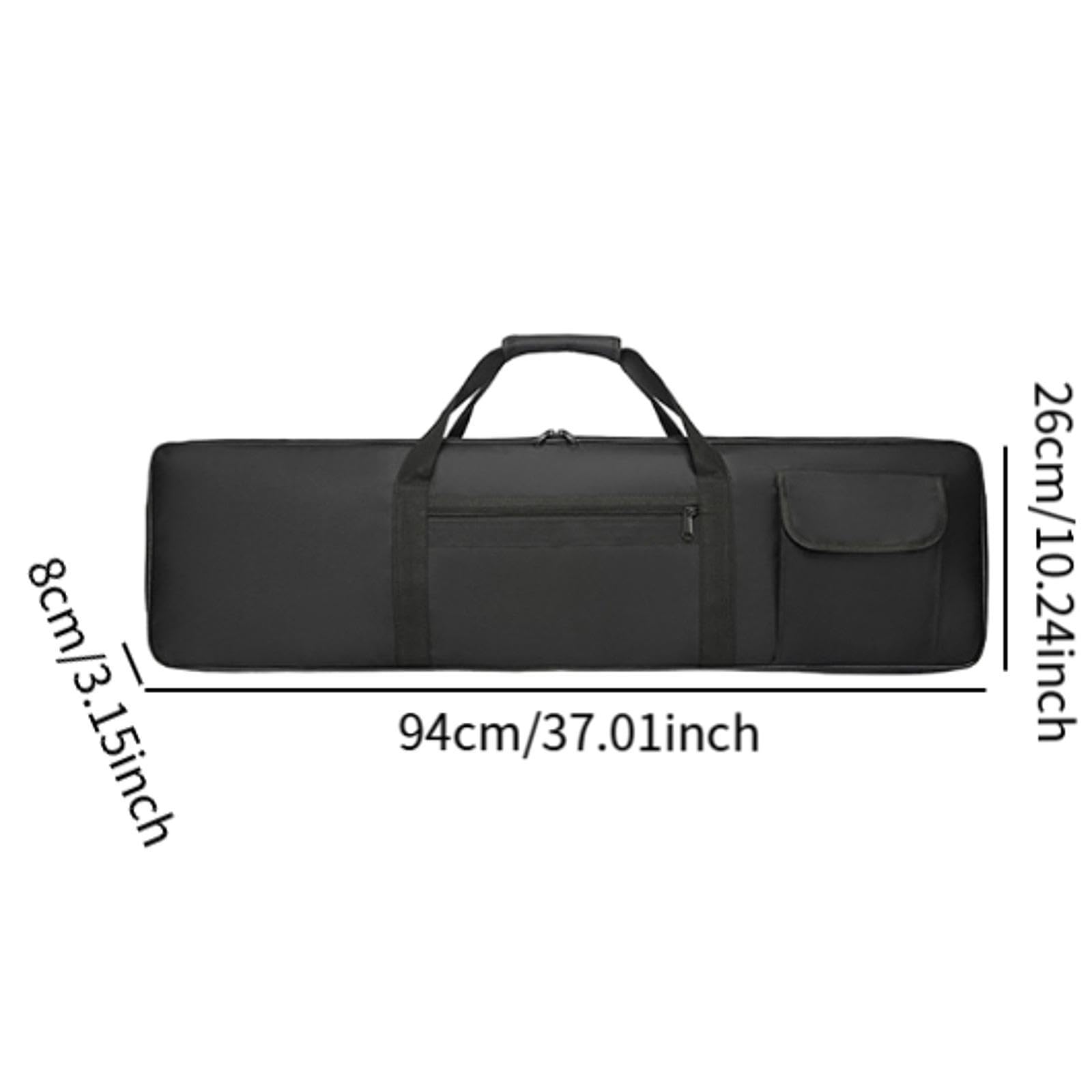 Étui pour Piano électrique, Sac de Transport pour Clavier à 61 Touches, Sac à Dos En Tissu Oxford, étui de Transport pour Studio de Musique Scolaire E, Xs