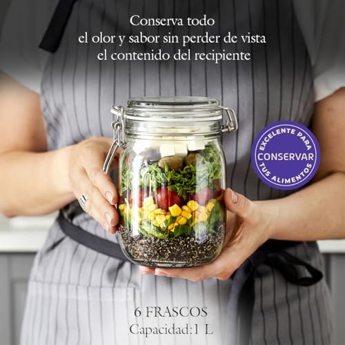 La mejor selección de Frascos Hermeticos de Vidrio los preferidos por los clientes. 5 Imagen adicional