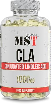 MST® CLA 4000 – 184 Softgels – konjugierte Linolsäure (CLA) aus Safloröl – 4000 mg pro Tagesportion (4 Softgels) – neutral leicht zu schlucken
