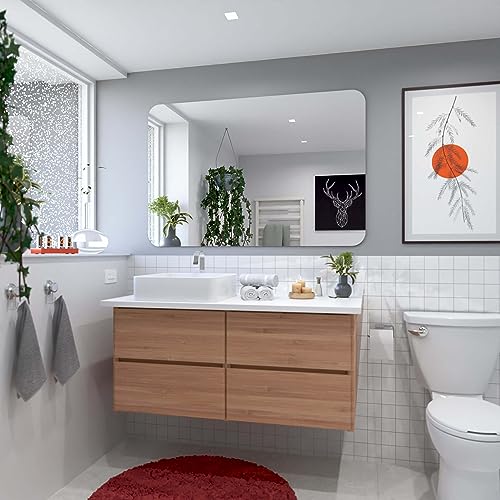 Alasta Espejo de baño Elegante, Espejo Horizontal, Espejo de Pared, Espejo Colgante - 150x100cm