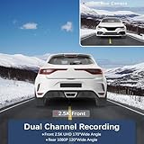 IBAYE Dashcam, Dash Cam Front and Rear Camera 2.5K QHD, Car Camera Dash Cam with Free 32GB SD Card, Support WiFi/APP Control, Super Night Vision, G-sensor, Loop Recording, Support 128GB Max - Image 3