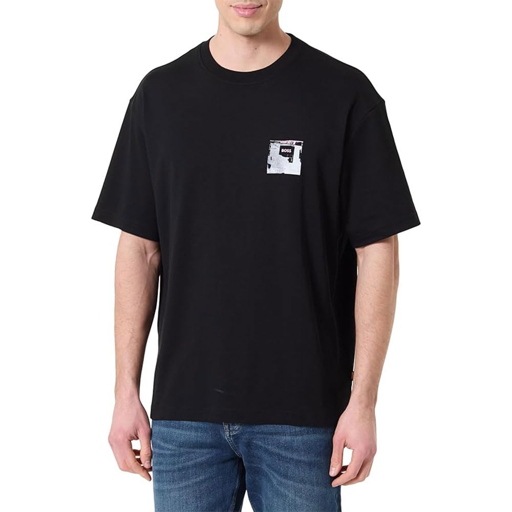 Boss Te Citylights 10275515 01 Black 2XL