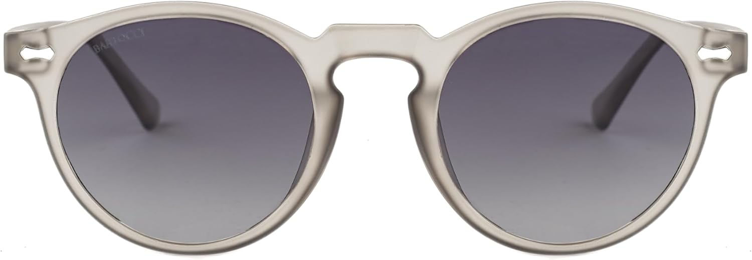 Polarized UV400 Round Unisex Recycled Material Sunglasses, Earth Friendly, TAC, Multiple Colors