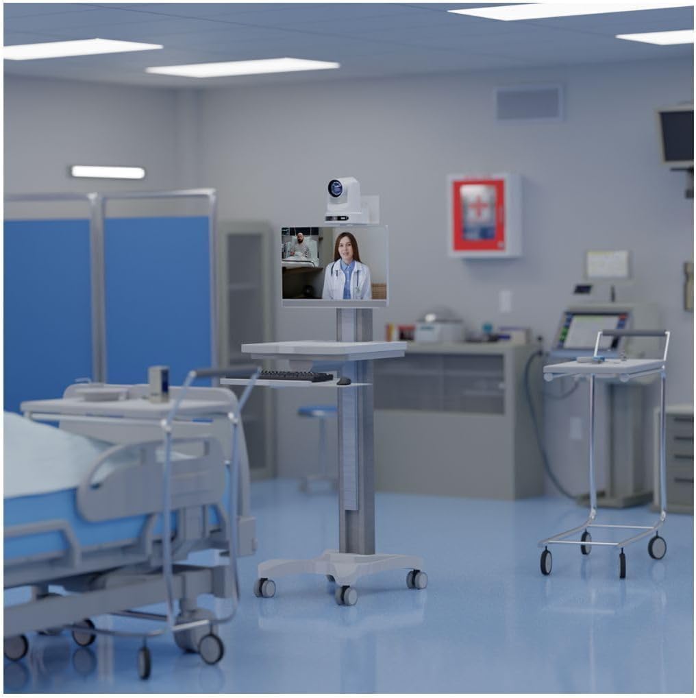 PTZOptics Move SE 30x 1080p Full HD Advanced PTZ Auto-Tracking Pan Tilt Zoom Camera for Live Streaming and Video Production (White)