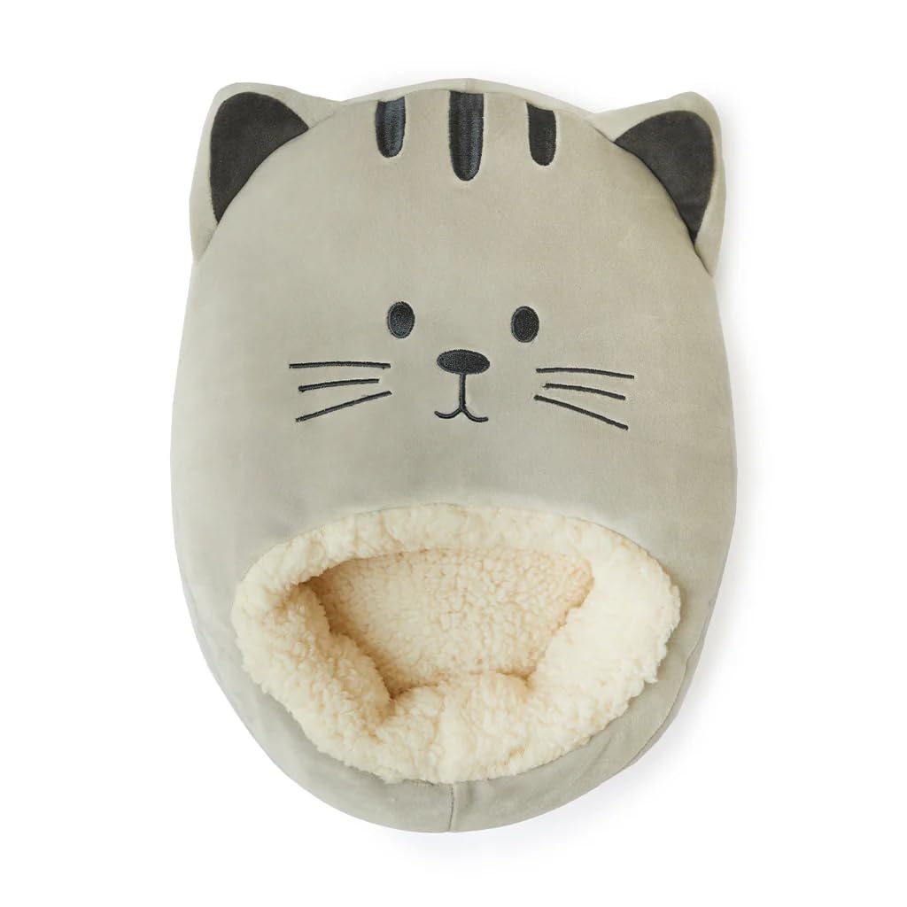 Balvi Calienta pies Kitty Color Gris Bolsa Suave y cómoda con diseño divert