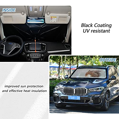 Zzxxb Squirrel Snow Windshield Sun Shade Foldable Car Umbrella Sun Shade Cover Blocks Uv Rays Heat For Car Front Window #TOP5