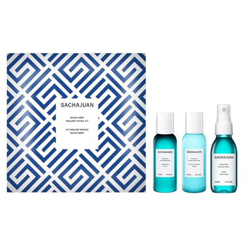 Image of SACHAJUAN Ocean Mist Volume 3 Piece Travel Set, Includes Volume Shampoo, Conditioner And a Sea Salt Spray For A Start To Finish Haircare Routine In a Travel Friendly Size.