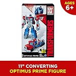 Transformers Toys Heroic Figure d'action primaire Optimus - Figure intemporelle à grande échelle, changements dans le camion de jouets - Jouets pour enfants 6 et haut, 11-inch (Exclusif Amazon)