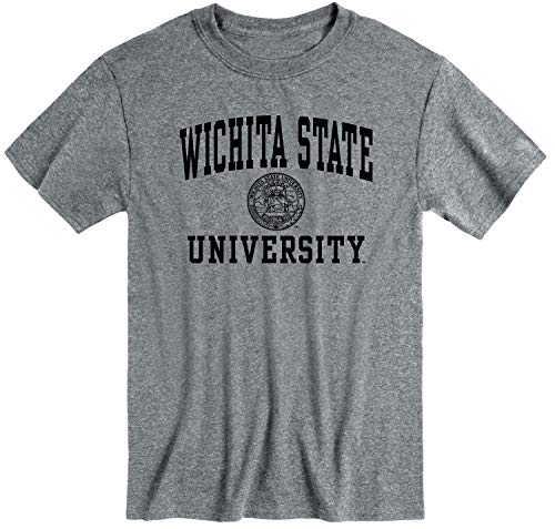 Barnesmith Wichita State University Shockers Short-Sleeve T-Shirt, Heritage, Charcoal Heather, Small