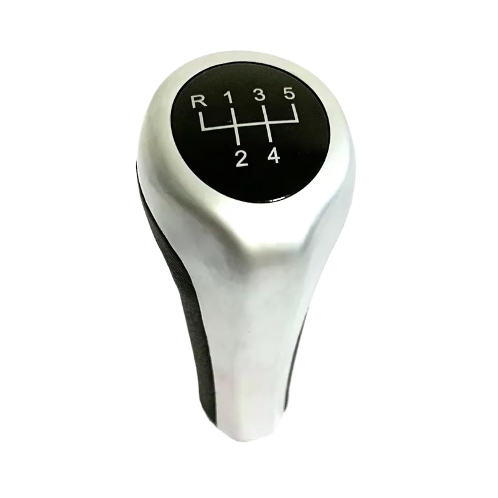 DWTNMEX Gear Shift Knob for BMW E30 E2 E6 E39 E46 E34 Z3 Etc Car Shifter Lever Head 5/6 Speed Manual Gear Shift Knob Leather Perforated(SQ-055-5speed)