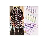 LATTCURE 18 Stück Haarschmuck Mädchen Set Torsion Haarschmuck, Frauen Mädchen Bunte Haar Torsion Haarschmuck mit Strass DIY Haar Styling Zubehör Kinderparty Gefallen Haarstyling