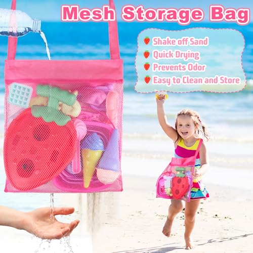 image for Meaicezli Collapsible Beach Toys Sand Toys Set for Toddlers Kids, Trav