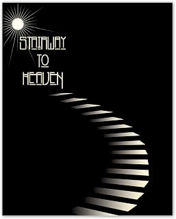 Stairway to Heaven - Song Lyric Wall Art Print - 70s Classic Rock Music Decor