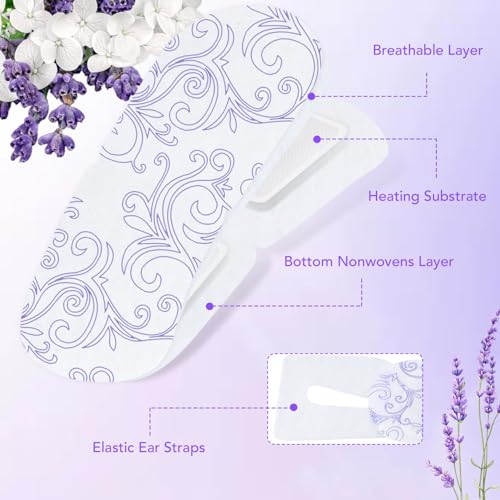 XPCARE 32 Pack Steam Eye Masks for Dry Eyes, SPA Warm Sleep Eye Mask, Disposable Heated Eye Mask for Dark Circles, Puffy Eyes, Relief Stress Eye Fatigue(Lavender) - Thumbnail 5