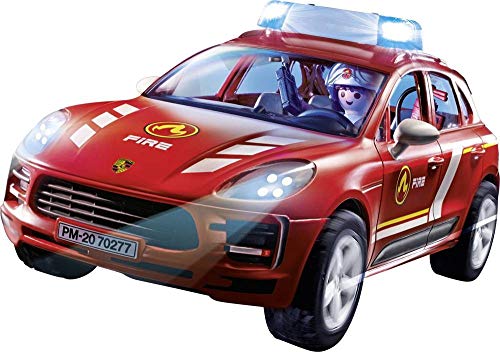 Playmobil Porsche Macan S et pompier