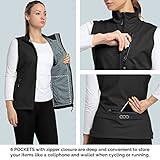 33,000ft Damen Leichte Laufweste Outdoor Softshell Weste Frau Ärmellose Jacke Winddichte Wasserdichte Atmungsaktive Vest Gilet für Laufen Golf Wandern