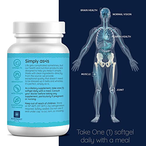 Simply As-Is | 500Mg Antarctic Krill Oil | 60 Softgels | Phospholipid Bound Omega-3S Epa & Dha | Naturally High In Powerful Antioxidant Astaxanthin | No Fishy Reflux #TOP3