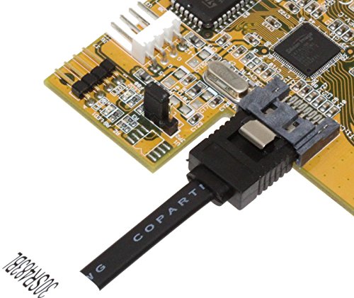Cable SATA 6-III de 16 pulgadas recto a ángulo recto miniatura 2