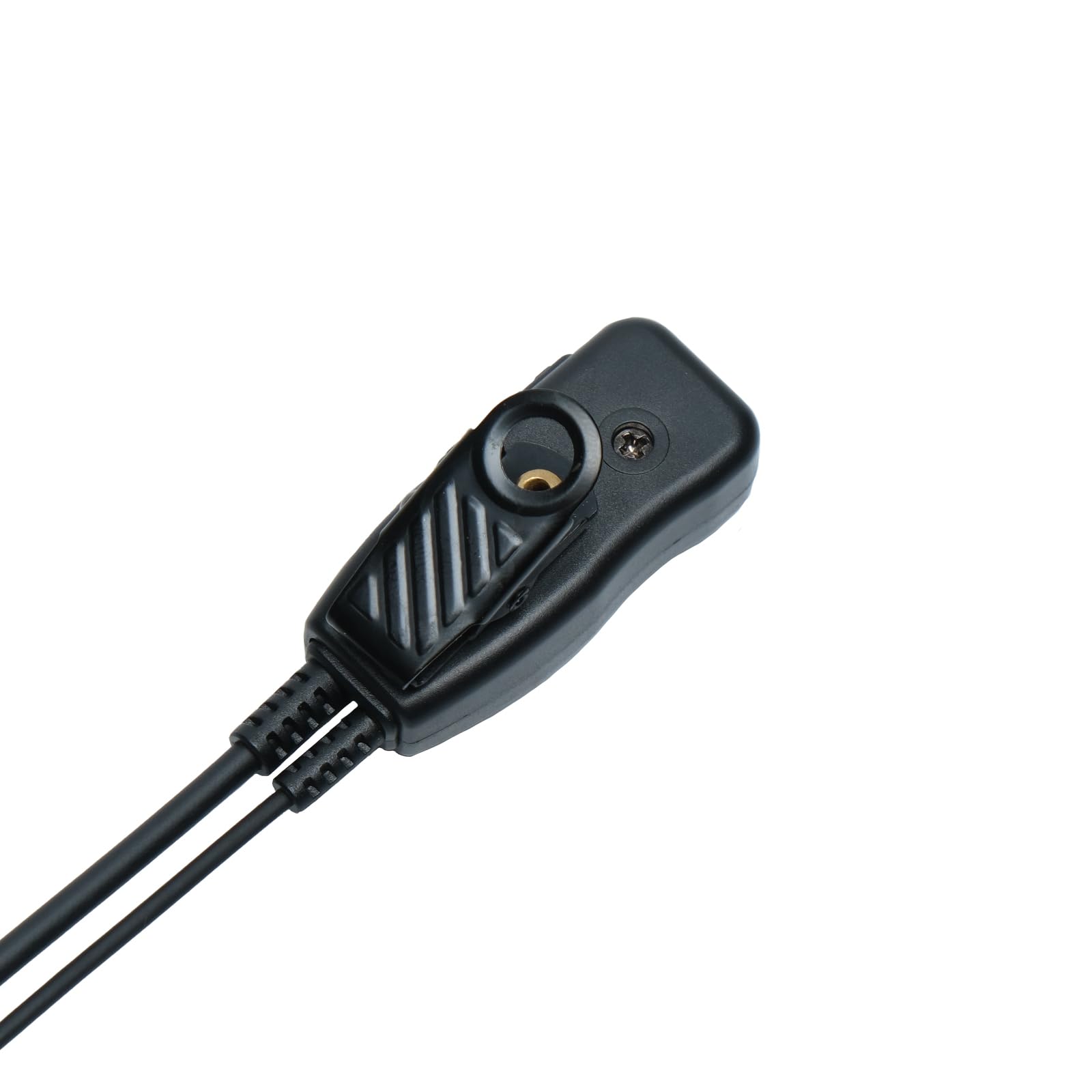 Sarcia Zestaw słuchawkowy z mikrofonem PTT kompatybilny z Kenwood NX-1200 NX-1300 TK-2107 Baofeng UV-5R UV-82 BF-F8HP K1 RT21 RT22 RT68 H-777S Pxton Walkie Talkie 2-drożne radio z rurką akustyczną, 2