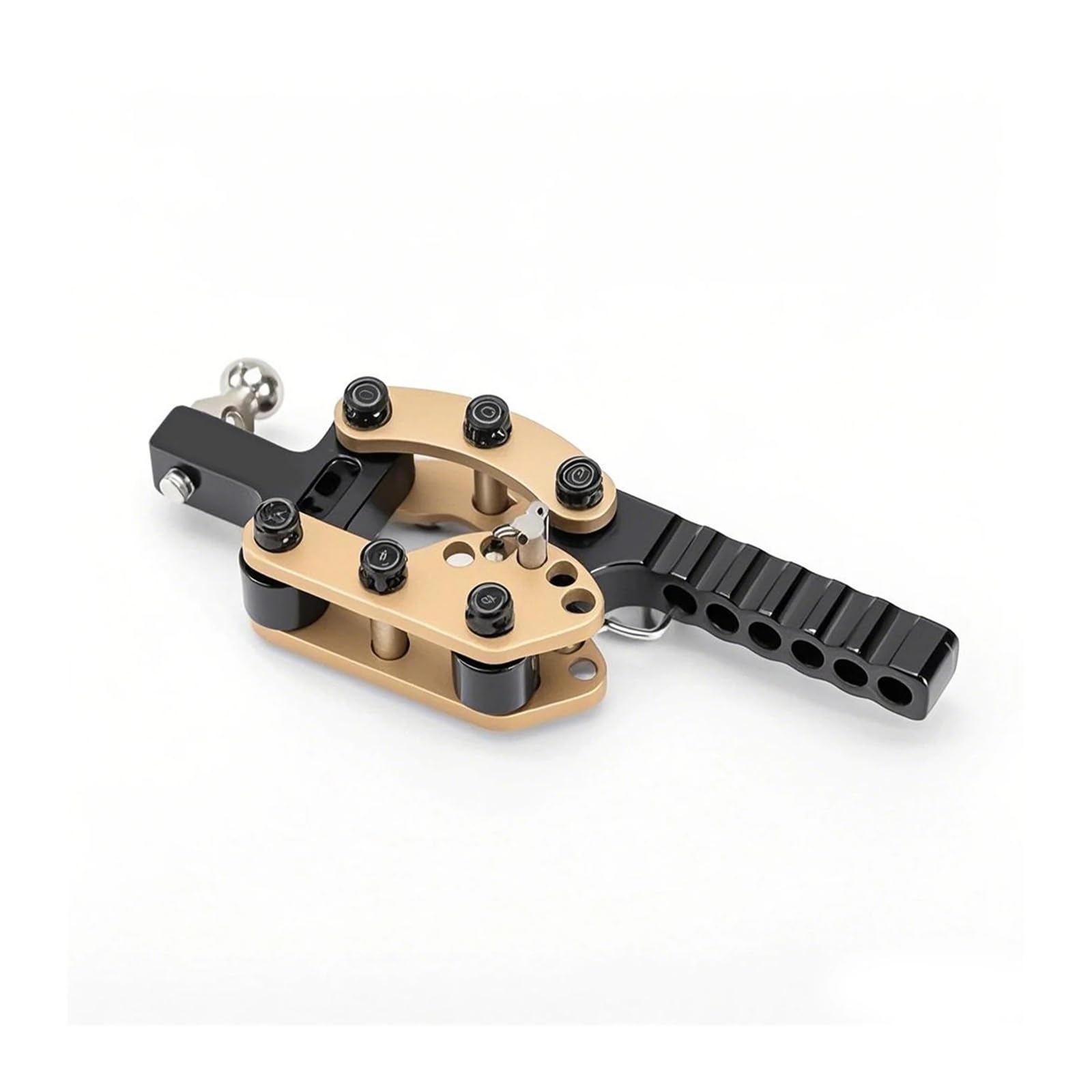 Trailer Hitch Accessories, Metal Adjustable Tow Hook Receiver for 1/10 Crawler TRX4