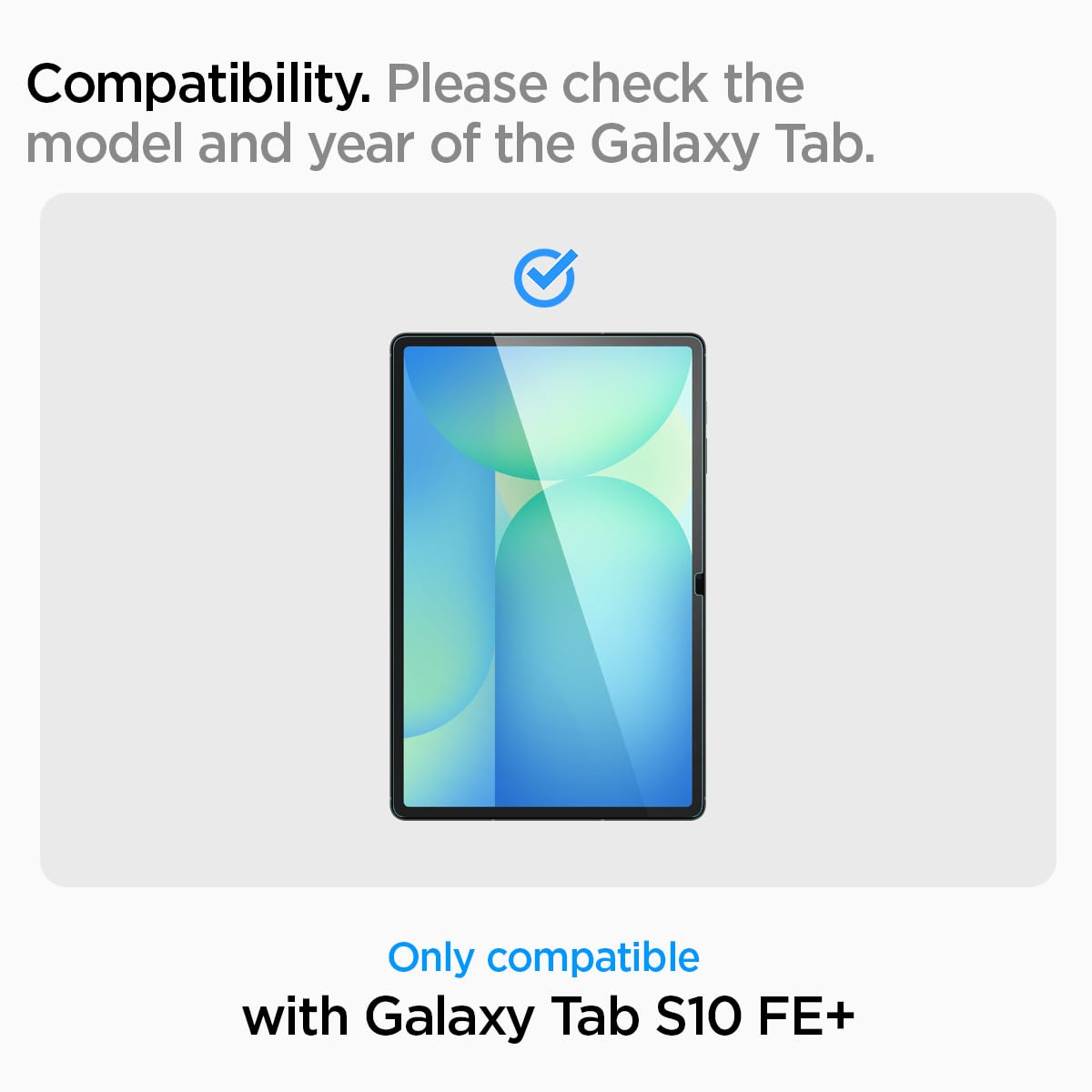 Spigen Glas.tR Slim Vetro Temperato compatibile con Samsung Galaxy Tab S10 FE Plus, Anti-graffio, Cristallino, Durezza 9H Pellicola prottetiva