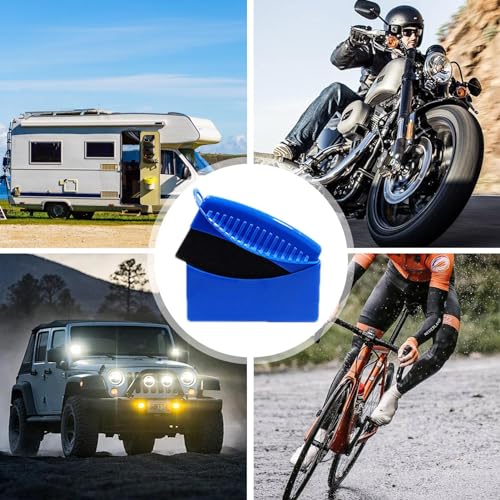 Generic Tire Shine Sponge, Car Tire Applicator Pad | Polishing Sponge Wax Buff Pad | Foam Applicator Pad, Polishing Wax Buffing for Motorcycles, RV Tires and Most Vehicles, Blue, WU9F2EH50R2EBTVS5JO - Thumbnail 4