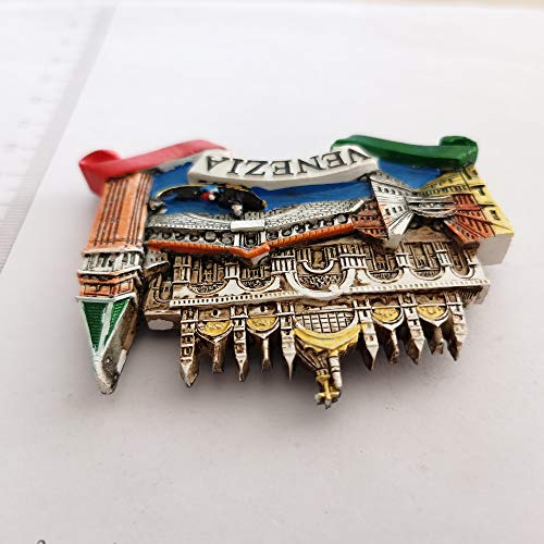 Imán decorativo 3D souvenir Venecia 6 × 8.5 cm miniatura 5