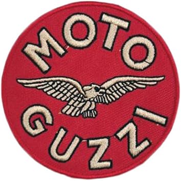 1pc Moto Guzzi Embroidered Patch Funny Badge Applique Iron On Emblem