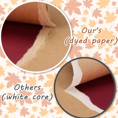 JULBEAR Autumn Cardstock, 5 Colors 180gsm 8.5x11\" Fall Colorful Pastel Printer Construction Paper for Kids Scrapbook School Office Printing DIY Craft, Card Making Greeting Cards Birthdays 30 Sheets