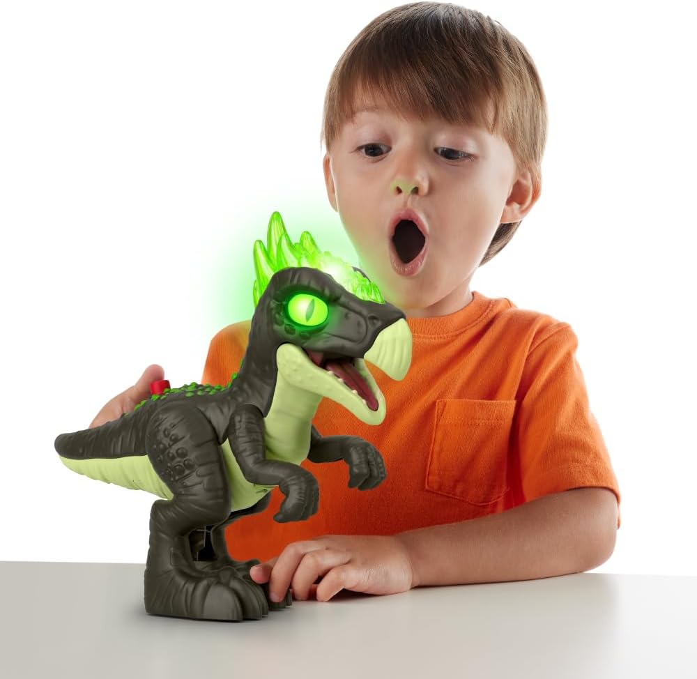 Fisher-Price Imaginext Jurassic World Dinosaur Toy Deluxe Dracorex XL 10-Inch with Lights & Sounds for Pretend Play Kids Ages 3+ Years - Image 2